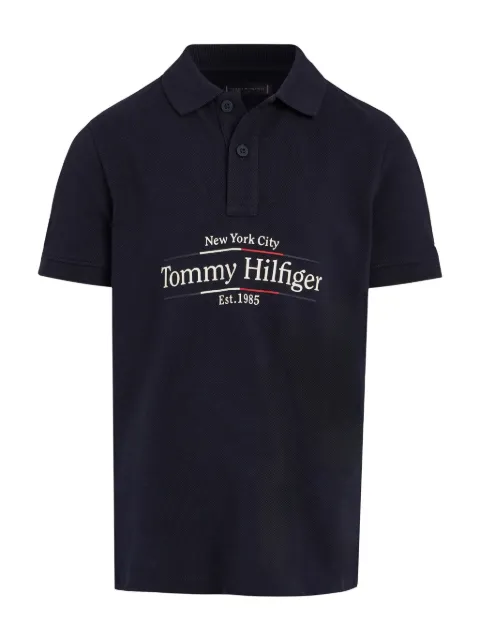 Tommy Hilfiger Junior logo-embroidered polo shirt
