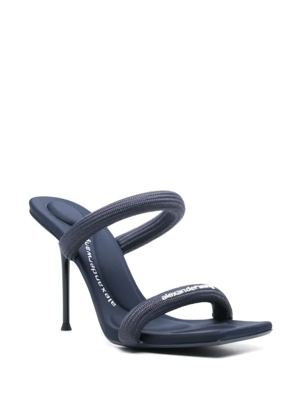 Alexander Wang 105mm Julie Sandals | Blue | FARFETCH SG