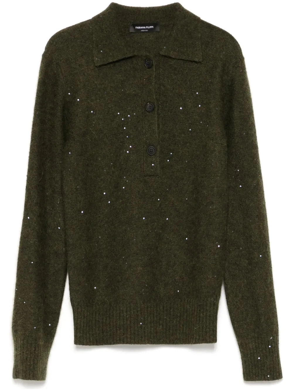 Fabiana Filippi knitted polo shirt | Green | Image 1