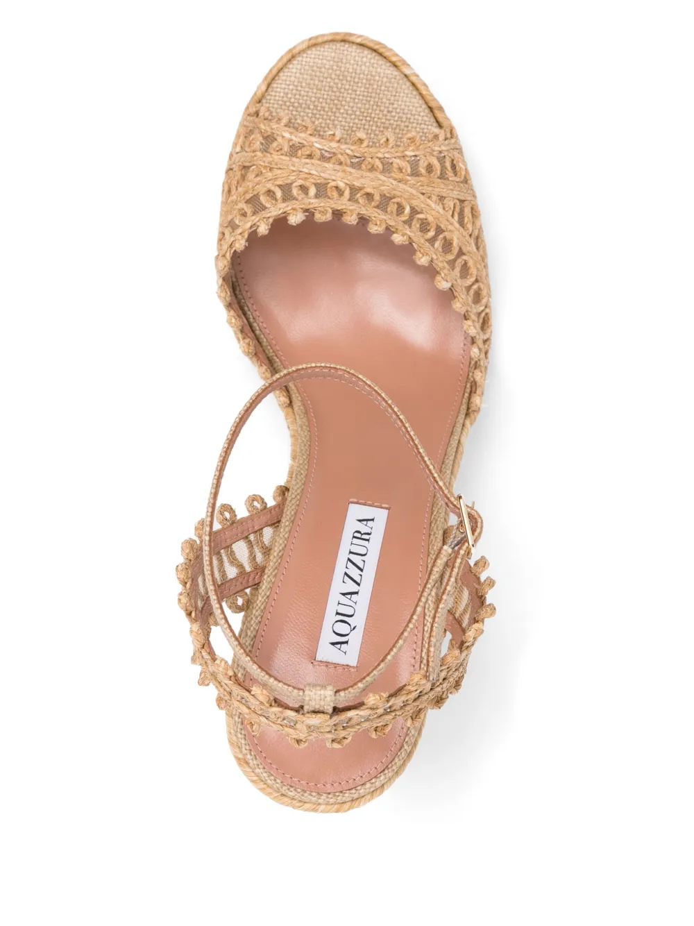 Aquazzura 105mm Kahlo espadrilles Neutrals