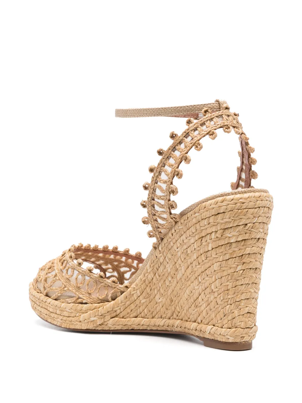 Aquazzura 105mm Kahlo espadrilles Neutrals