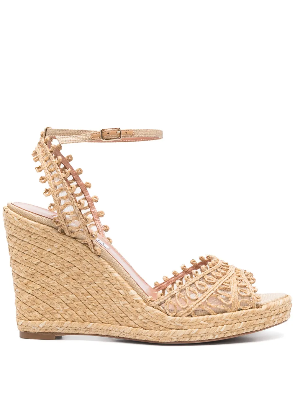 Aquazzura 105mm Kahlo espadrilles Neutrals