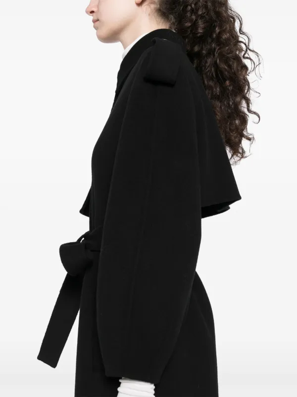 Mackage Ceyla Wool Coat | Black | FARFETCH
