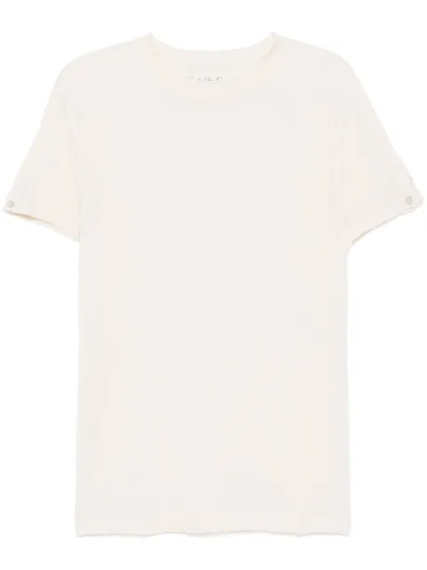 GOD'S TRUE CASHMERE asymmetric short-sleeves jumper
