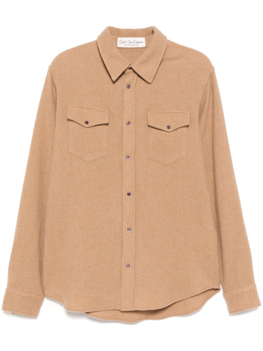 cashmere long-sleeves shirt