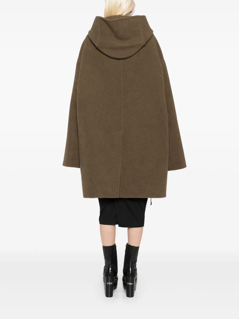 Rick Owens Jas met capuchon Bruin