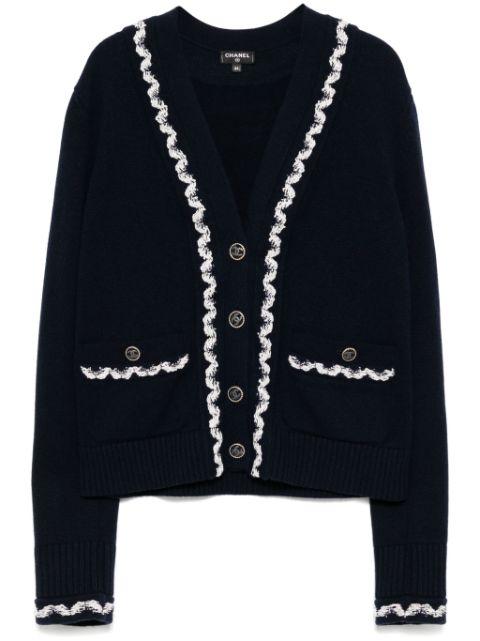 CHANEL 2000s braid embellishment cardigan Women