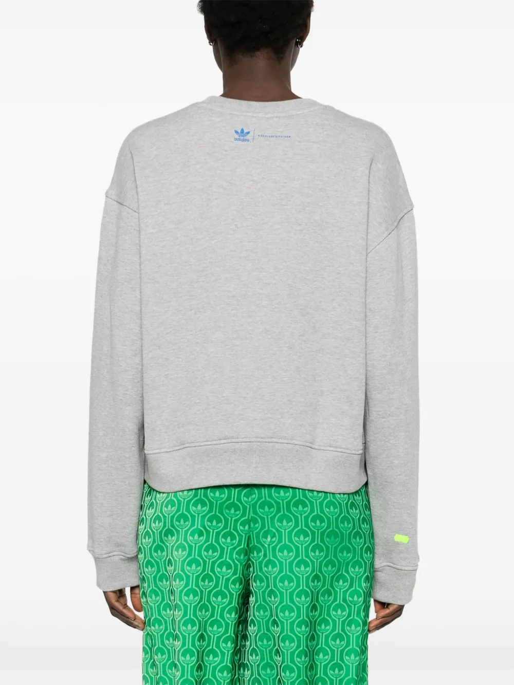 adidas x Ksenia Schnaider sweater met logo-label Grijs