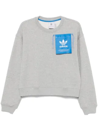 Adidas x Ksenia Schnaider logo-tag Sweatshirt | Grey | FARFETCH AO