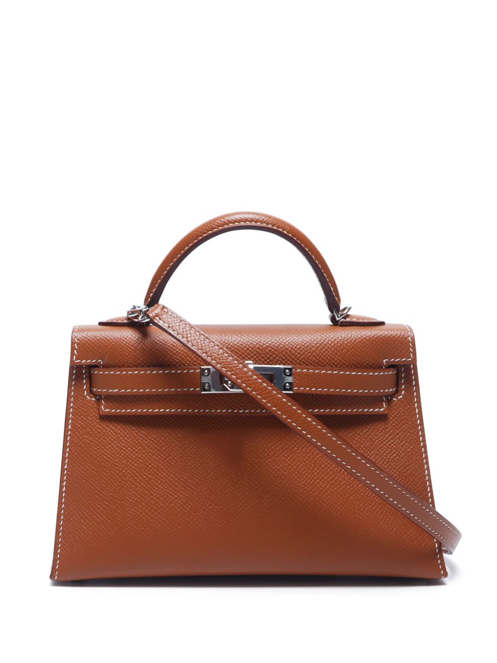 Hermes Pre Owned 2022 Mini Kelly 19 two way Handbag Brown FARFETCH PH