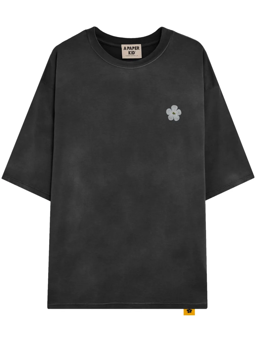 A Paper Kid T-shirt met logoprint Zwart