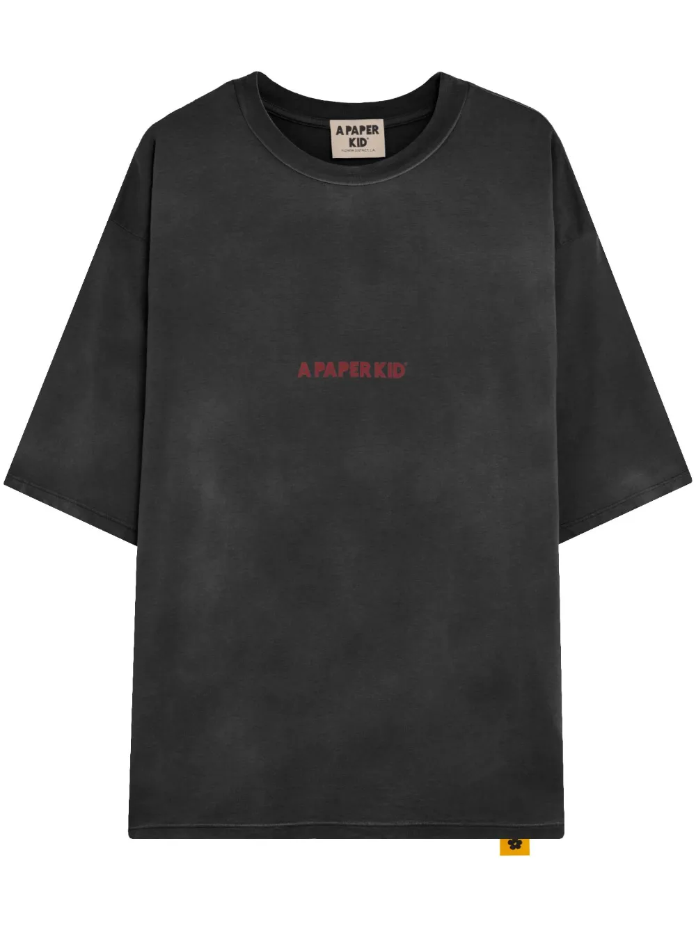 A Paper Kid T-shirt met logoprint Zwart
