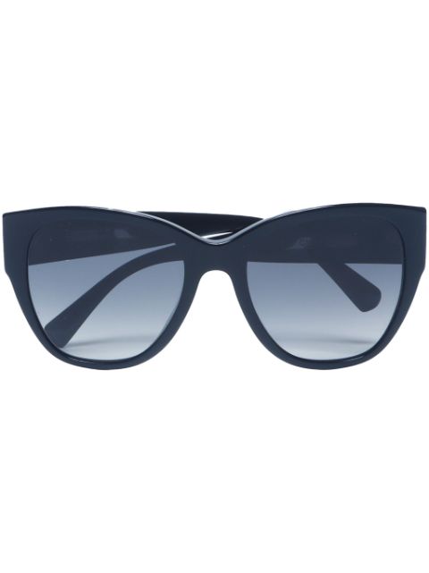 HOT SALE CHANEL 2000s cat-eye frame CC sunglasses Women