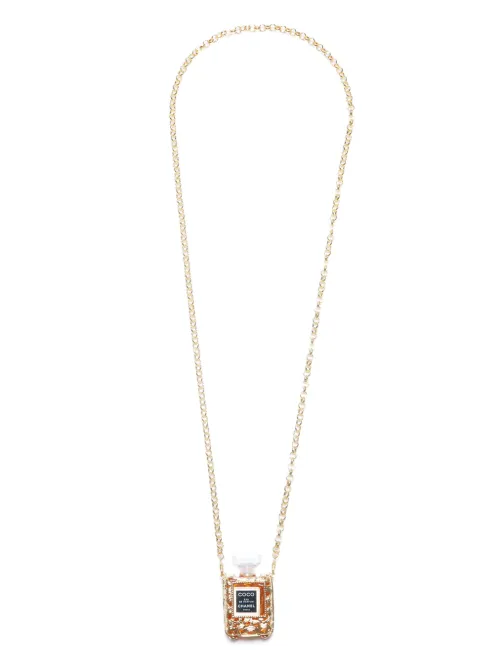 Collier à pendentif bouteille de parfum (années 2000) - CHANEL Pre-Owned - Modalova