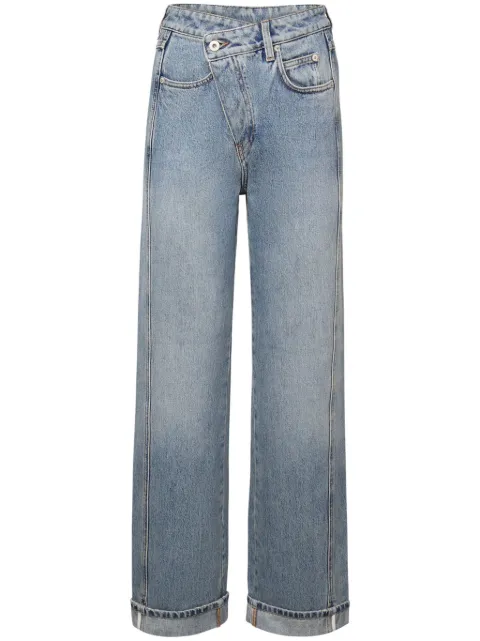 LOEWE logo-patch wide-leg jeans 