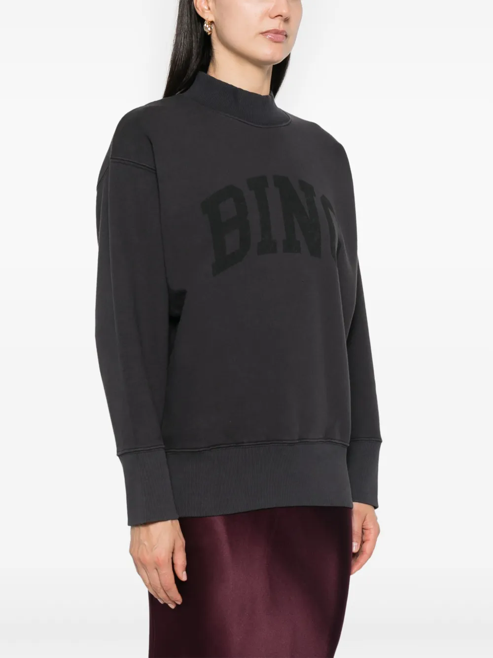 Shop Anine Bing Bradie Sweatshirt In Black
