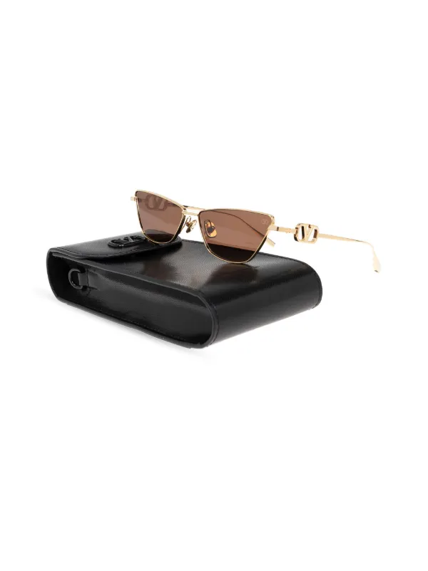 VALENTINO GARAVANI EYEWEAR Vロゴ キャットアイ サングラス