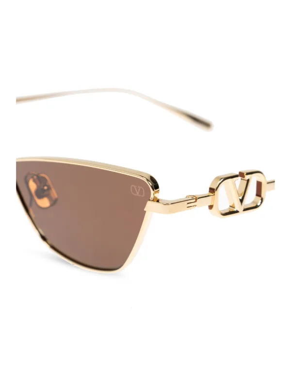 保障できる VALENTINO GARAVANI EYEWEAR Vロゴ キャットアイ サングラス 小物