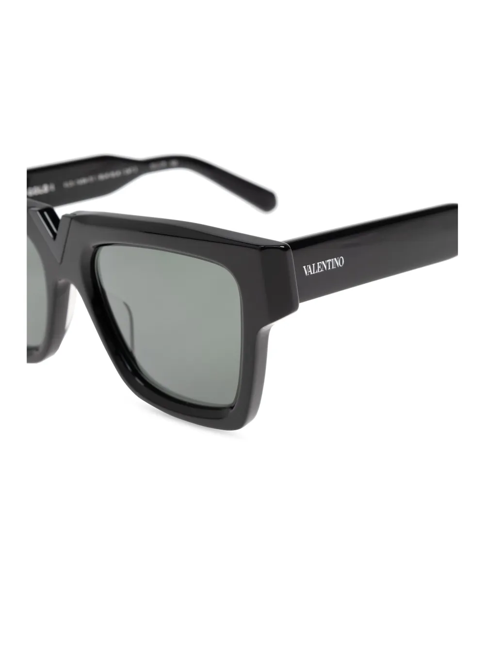 VALENTINO GARAVANI EYEWEAR Zonnebril met wayfarer montuur Zwart