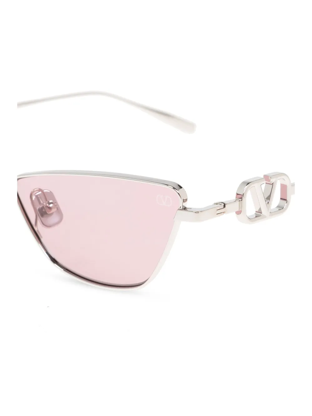 VALENTINO GARAVANI EYEWEAR Zonnebril met cat-eye montuur Zilver