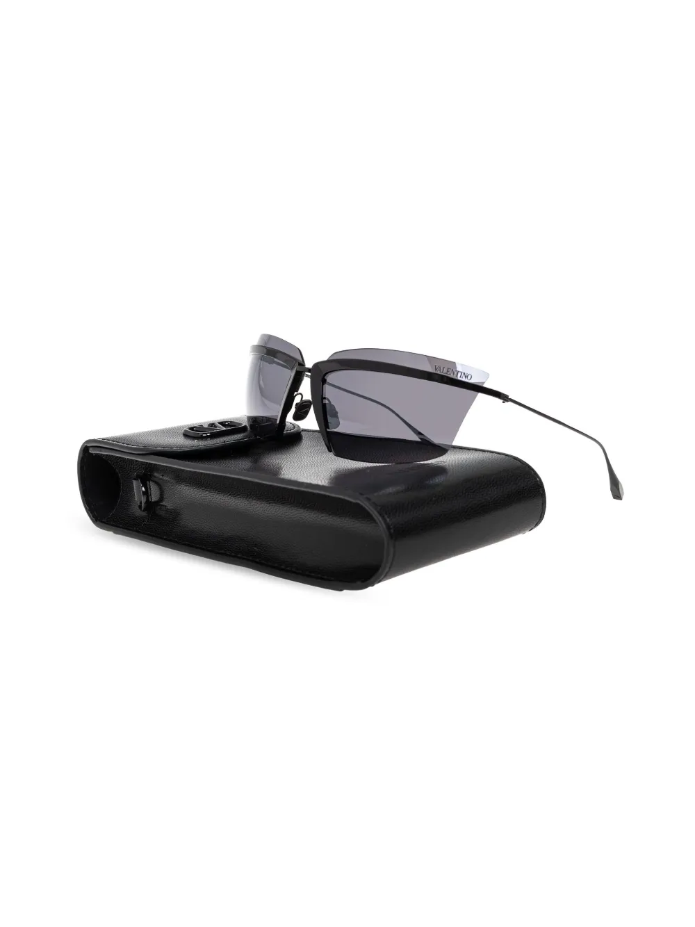 VALENTINO GARAVANI EYEWEAR Zonnebril met wikkelmontuur Zwart