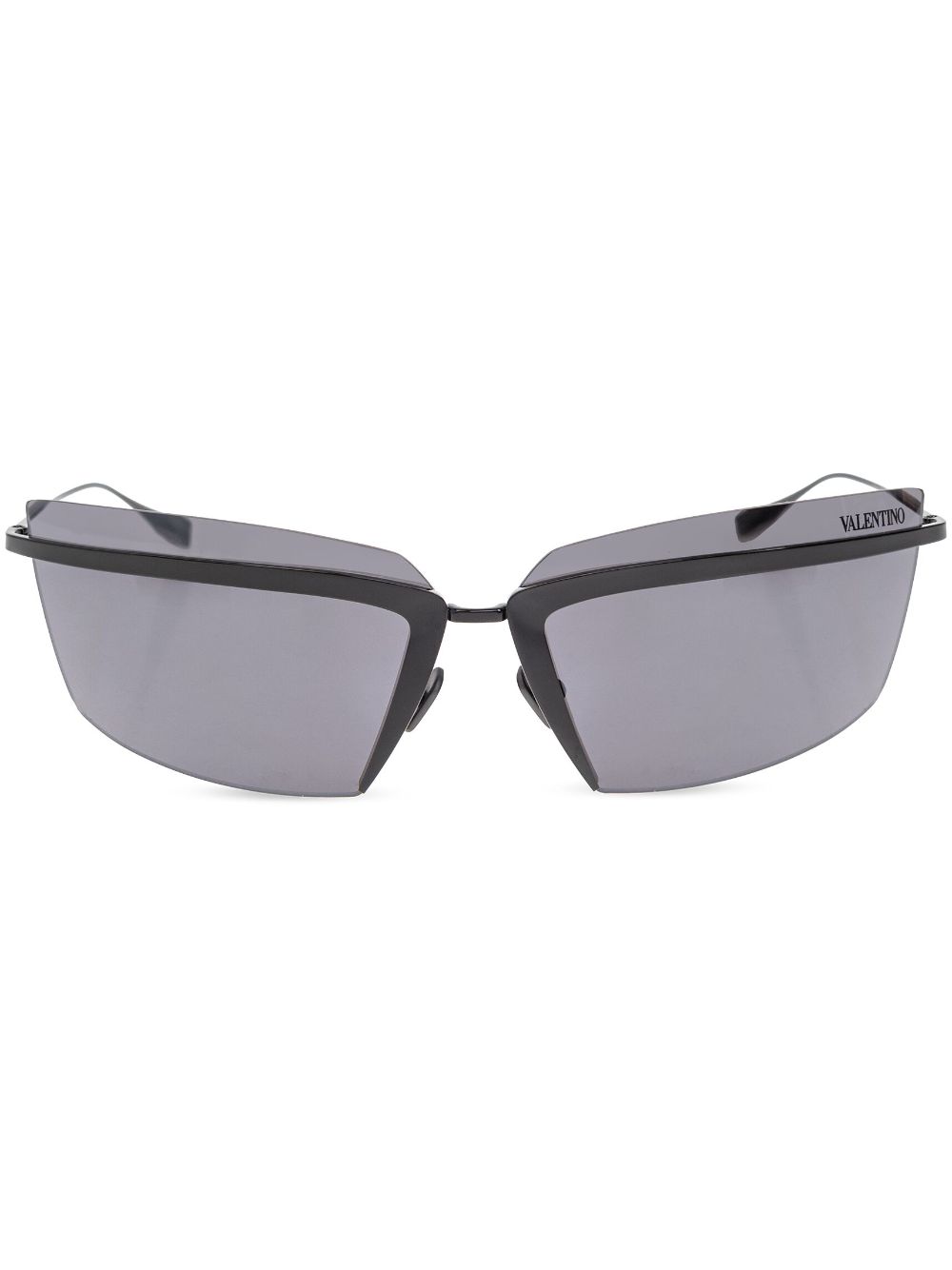 VALENTINO GARAVANI EYEWEAR wraparound-frame sunglasses – Black