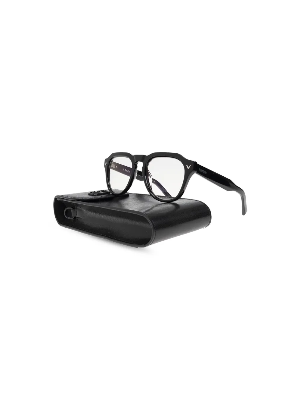 VALENTINO GARAVANI EYEWEAR Bril met rond montuur Zwart