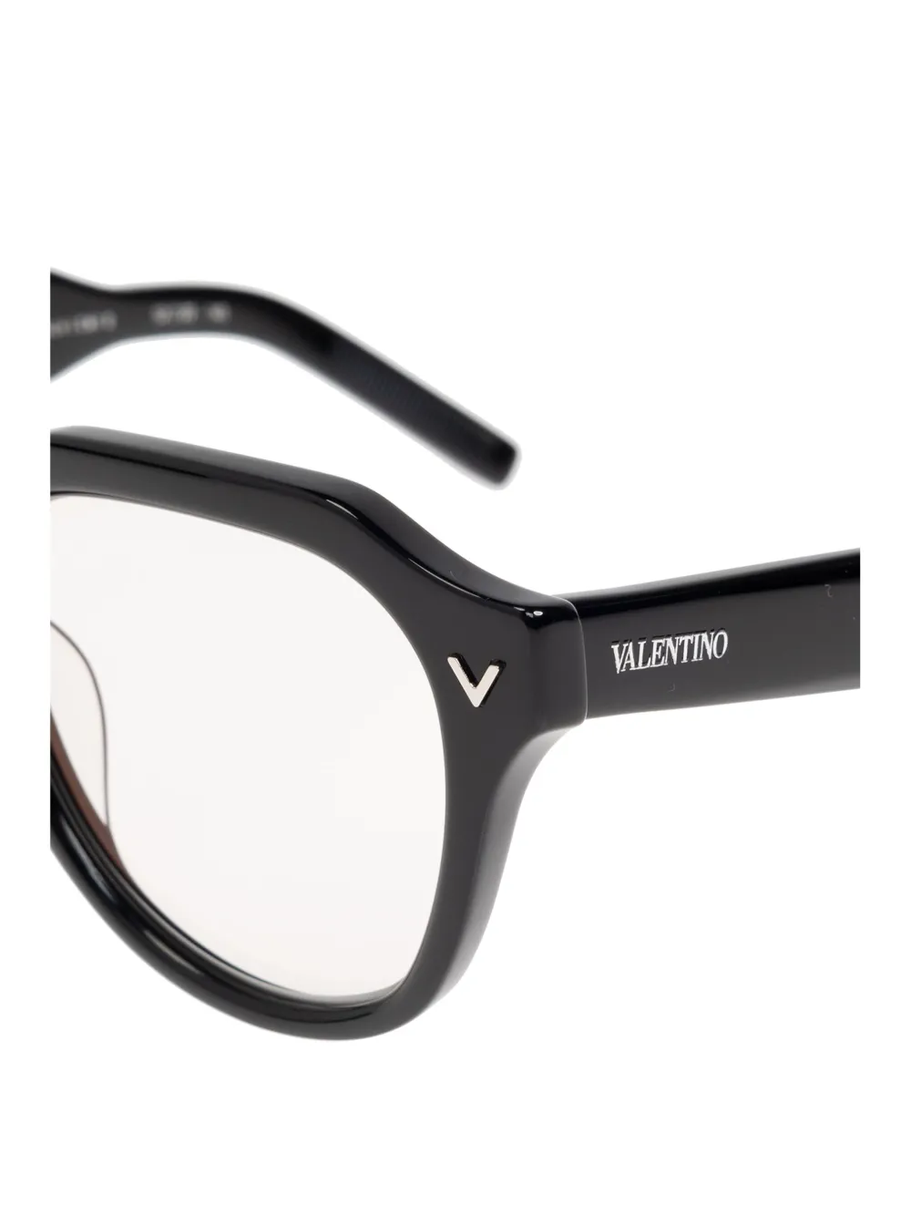 VALENTINO GARAVANI EYEWEAR Bril met rond montuur Zwart