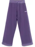 Bonsai garment-dyed track pants - Purple