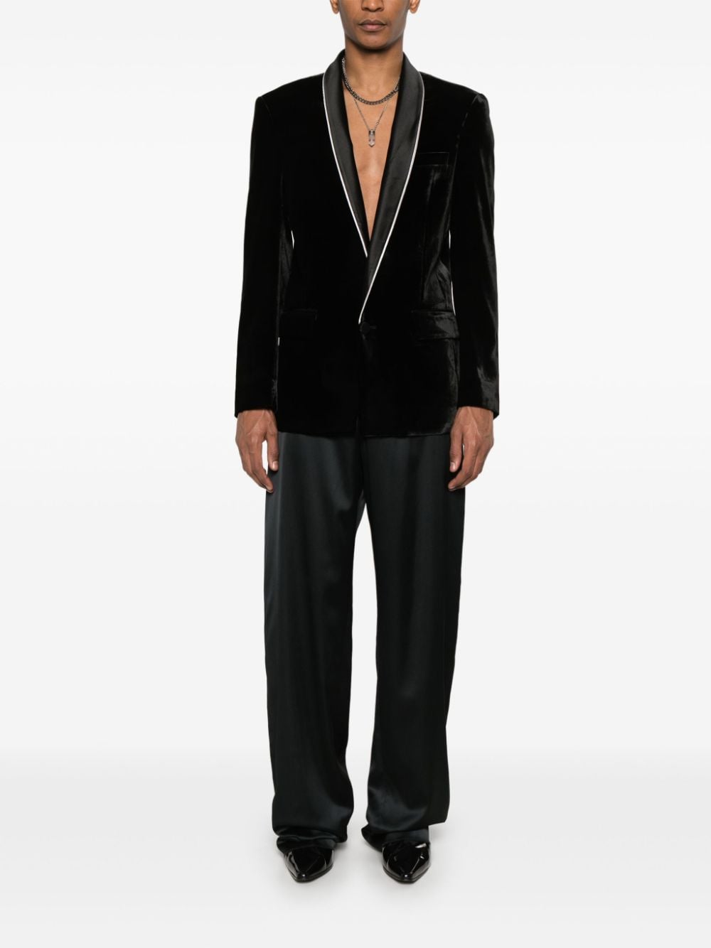 DSQUARED2 Blazer met sjaalrevers - Zwart