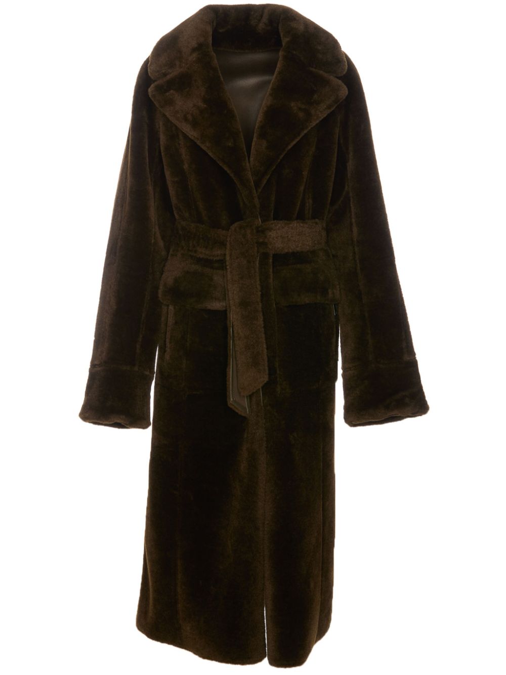 reversible faux-fur coat