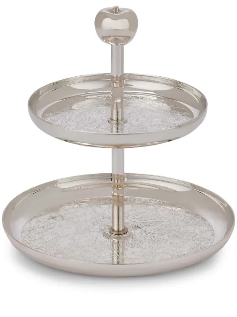 Christofle 2-tier silver-plated dessert stand