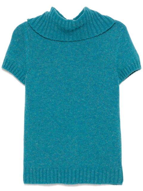 CHANEL 2007 melange short-sleeves jumper Women