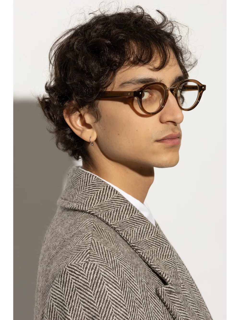 VALENTINO GARAVANI EYEWEAR Bril met rond montuur Bruin