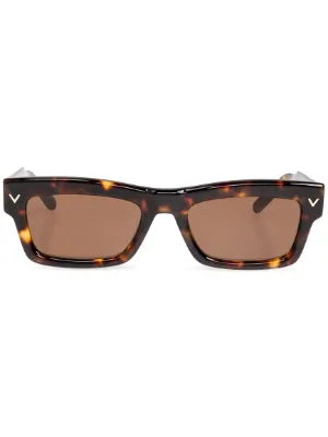 Prada Eyewear tortoiseshell-effect Logo Sunglasses | Green