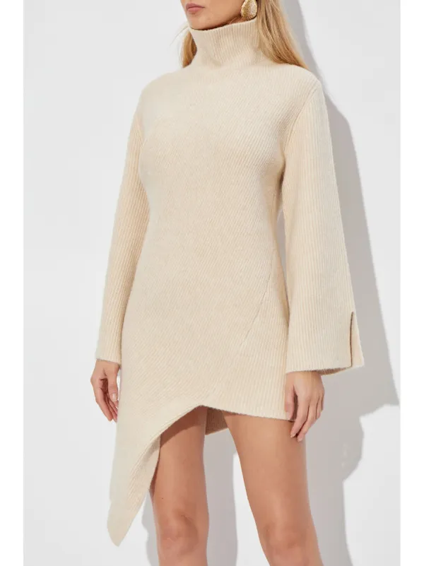 blue knitted dress Blue Pointelle Knit Midi Dress – self-portrait-US