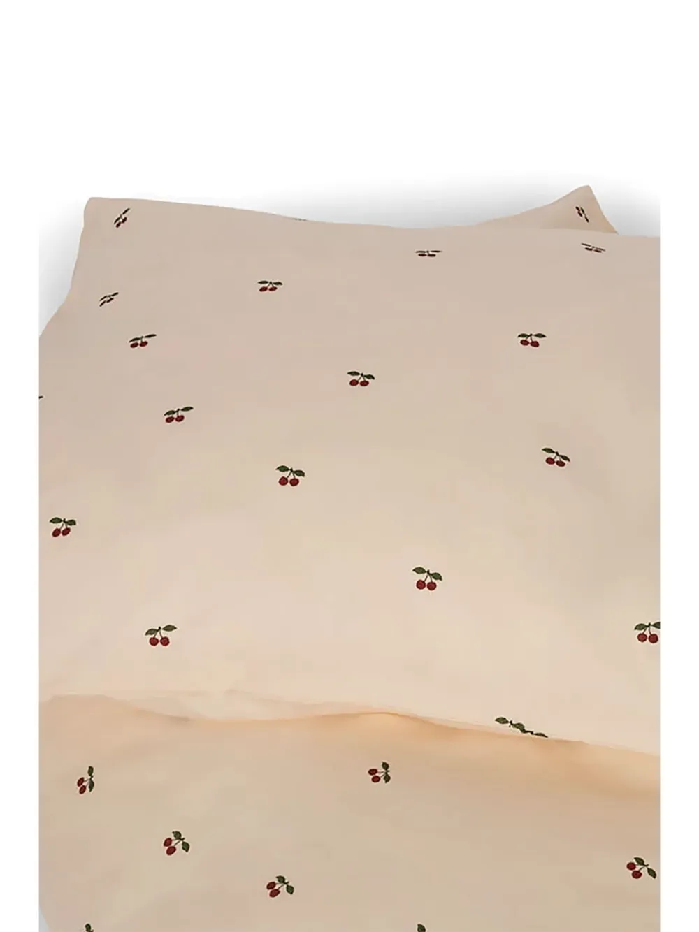 Konges Sløjd Cherry-embroidery Duvet Cover In Neutrals