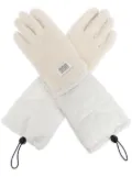 UGG faux-fur trim gloves - Neutrals