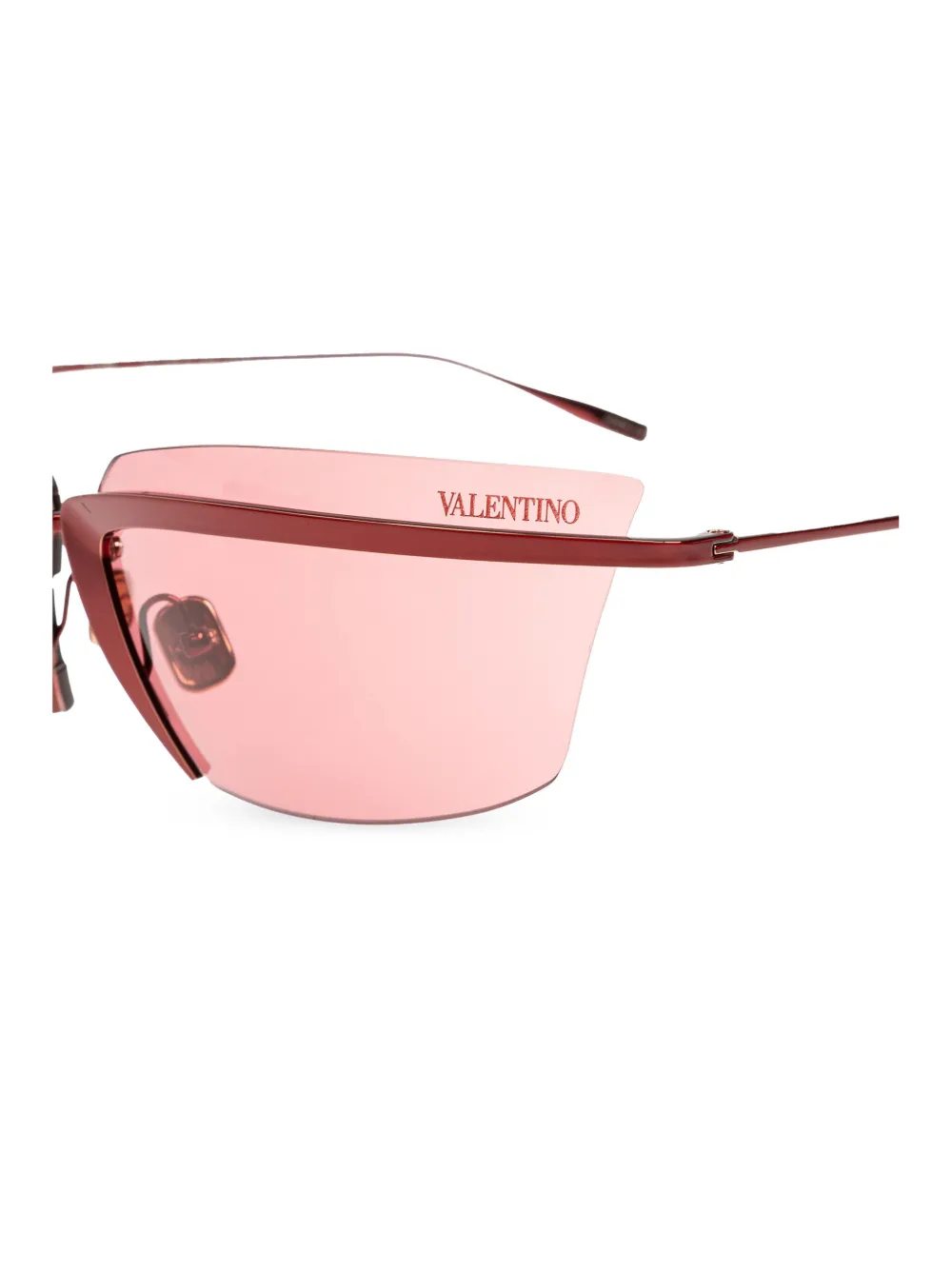 VALENTINO GARAVANI EYEWEAR Zonnebril met biker montuur Roze