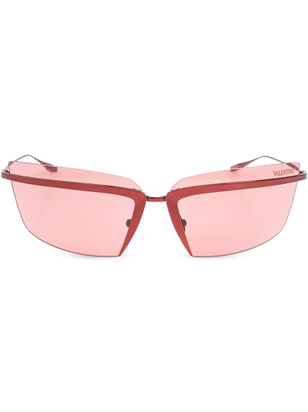 VALENTINO GARAVANI EYEWEAR Zonnebril met biker montuur Roze