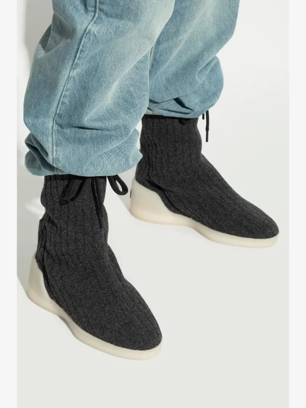 Fear Of God Moc Knit Low Dove Grey Brand New Fear Of God Moc Knit Low Sneakers in Black for Men | Lyst main image 2