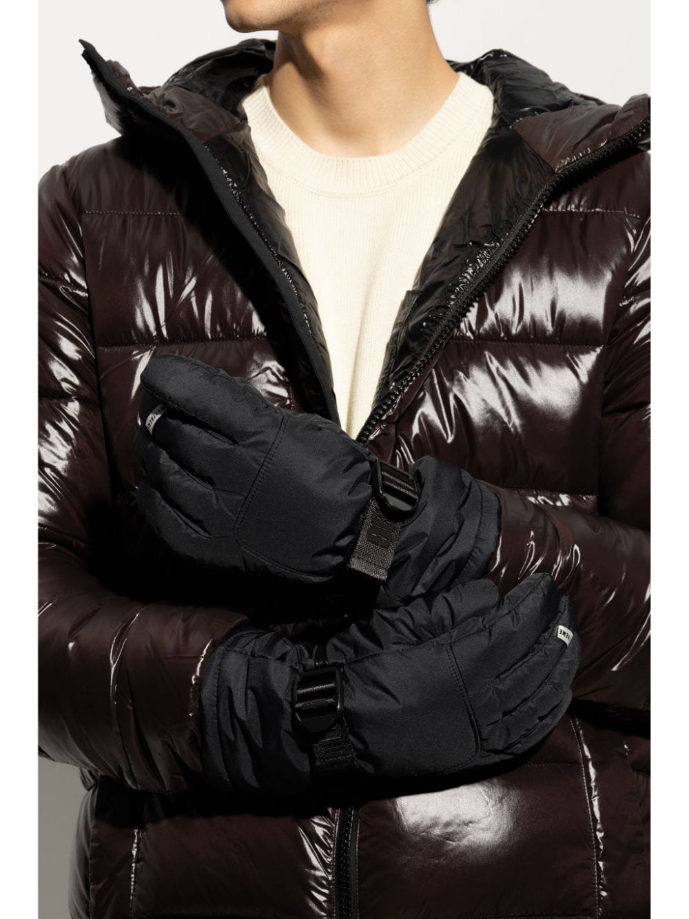 Shop Ugg Shasta Gauntlet Gloves In Black