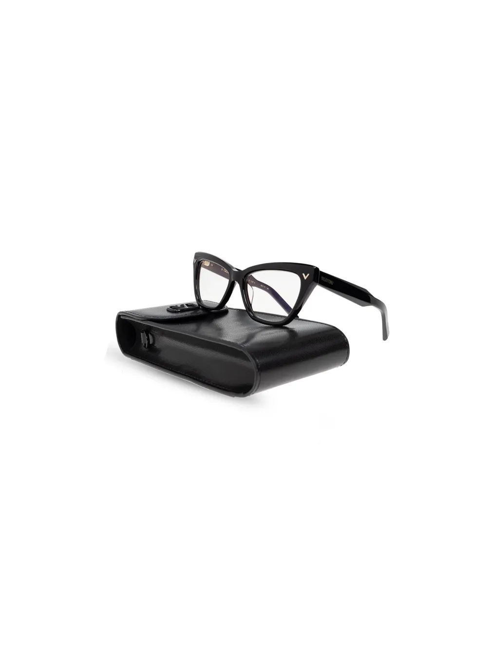 VALENTINO GARAVANI EYEWEAR キャットアイ眼鏡フレーム | ブラック
