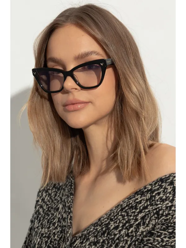VALENTINO GARAVANI EYEWEAR cat-eye Glasses Black FARFETCH PH
