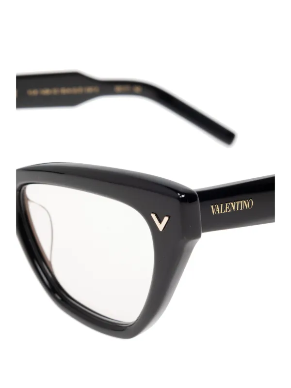 VALENTINO GARAVANI EYEWEAR キャットアイ眼鏡フレーム | ブラック