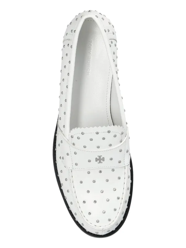 Tory Burch レザーローファー | ホワイト | FARFETCH JP