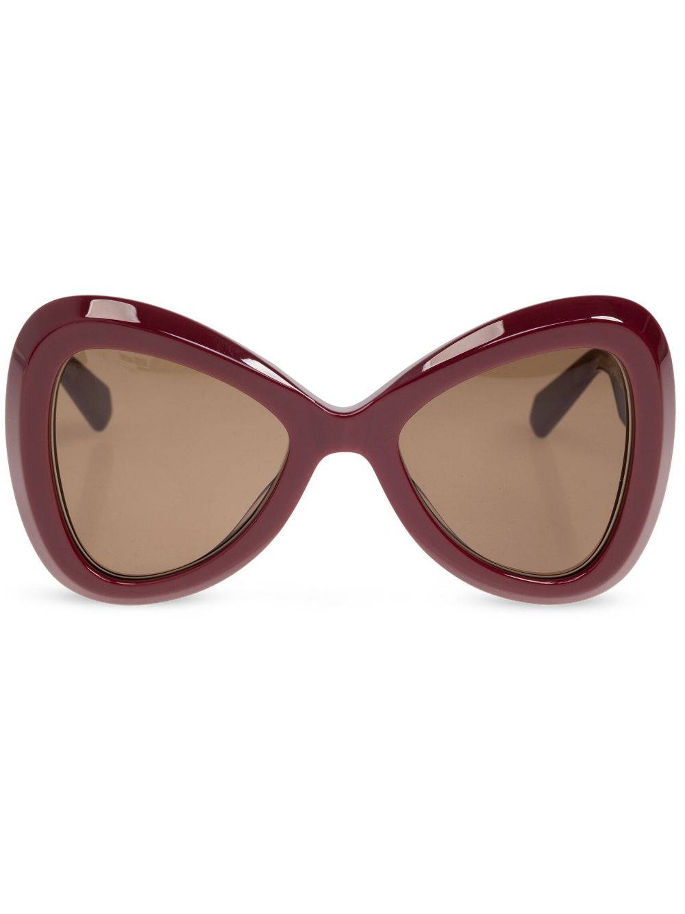 VALENTINO GARAVANI EYEWEAR Zonnebril met oversized montuur Rood