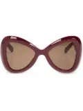 VALENTINO GARAVANI EYEWEAR oversize-frame sunglasses - Red