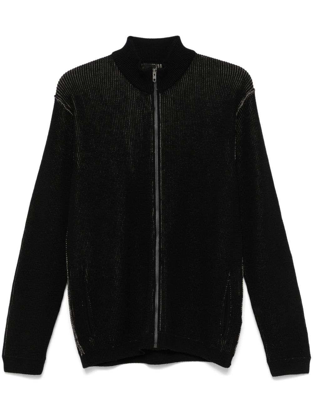 Transit ribbed-knit cardigan - Black