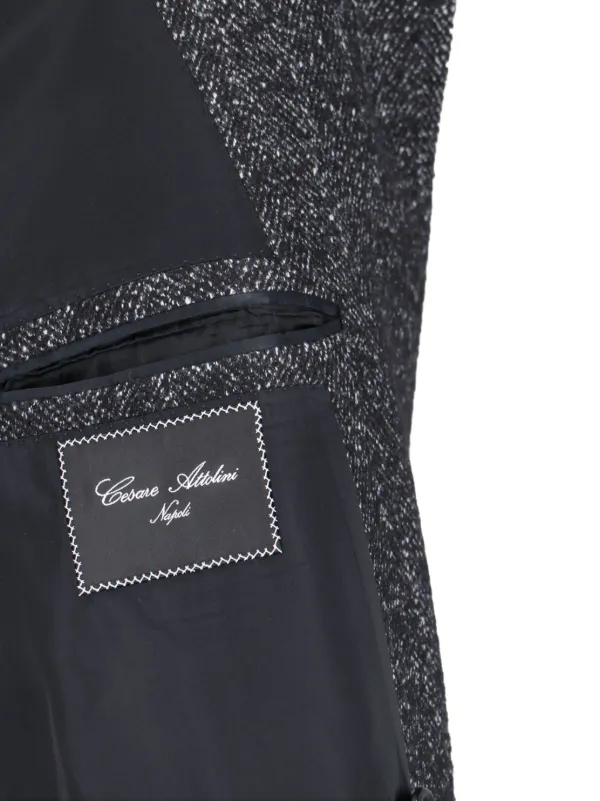 Cesare Attolini ムートン レザー コート ブラック Cesare Attolini ムートン レザー コート ブラック - メルカリ